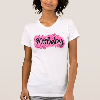 90sベビーエアブラシティー tシャツ