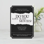 90sホラームービーハローウィンパーティ招待状 (スタンド正面)