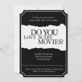 90sホラームービーハローウィンパーティ招待状 (正面)
