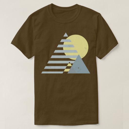 90sマウンテンサンセットイエロー tシャツ (デザイン正面)