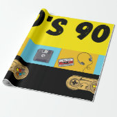 90sラッピング紙 ラッピングペーパー (アンロールド)