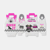 90'sレトロホットピンクヒップホップベビーシャワーベビーガール フェイバーボックス (折り畳みなし)