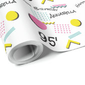 90sレトロメンフィス模様 ラッピングペーパー (ロールコーナー)