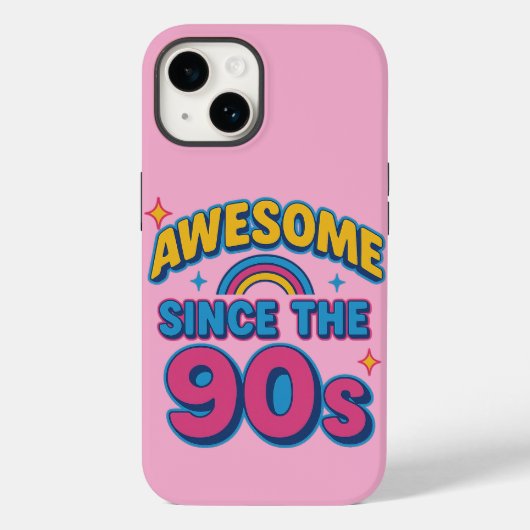 90s以素晴らし降 – カラフルレトロY2Kスタイル Case-Mate iPhoneケース (裏面)