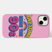 90s以素晴らし降 – カラフルレトロY2Kスタイル Case-Mate iPhoneケース (裏面 (横))