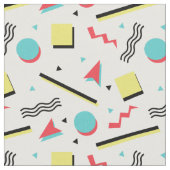 90s刺激を受けたなレトロの継ぎ目が無いパターン ファブリック (クローズアップ)