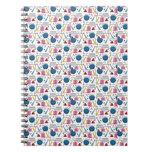 90s幾何学図形 ノートブック (正面)