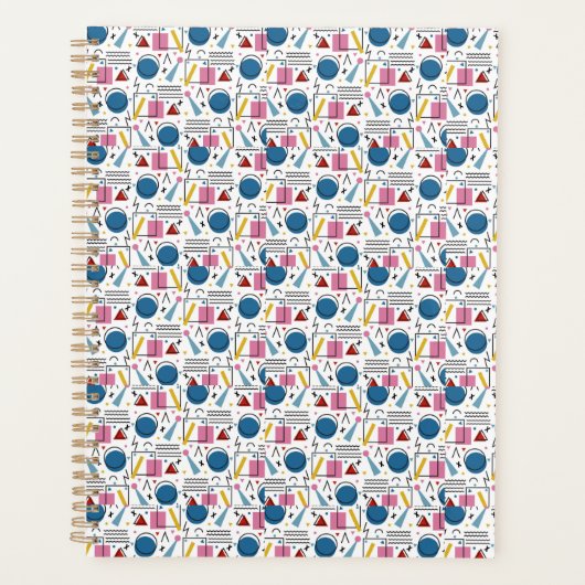 90s幾何学図形 プランナー手帳 (正面)