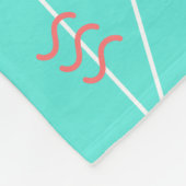 90s幾何学的なパターン フリースブランケット (角)