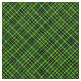 90s斜め格子状グランジ黒色の緑パターン ファブリック