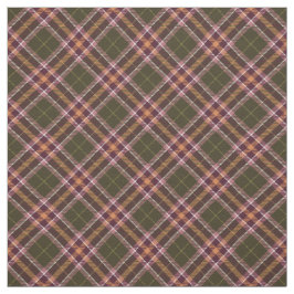 90s斜め格子状秋パターングリーンブラウン自然 ファブリック
