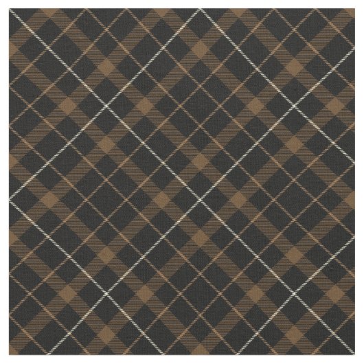 90s斜め格子縞パターグランジン茶自然色 ファブリック (クローズアップ)