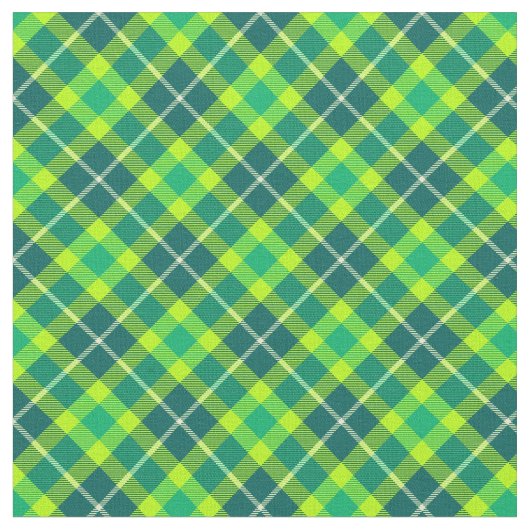 90S斜インスパイア板の明るい緑のパターン ファブリック (クローズアップ)