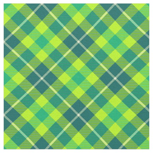 90s斜面格子明るい緑パターユニセックスン ファブリック (クローズアップ)