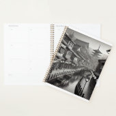 90s日本のスタイル白黒ステンレス鋼 プランナー手帳 (ディスプレー)