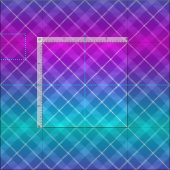 90s明るい格子模様ガーリーピンク紫グラデーション ファブリック (タイル)