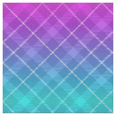 90s明るい格子模様ガーリーピンク紫グラデーション ファブリック (クローズアップ)