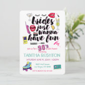 90s時代遅れのブライダルシャワー 招待状 (スタンド正面)