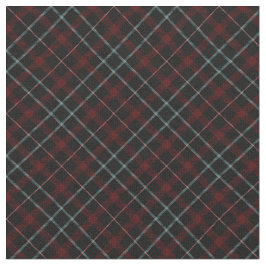 90s格子模様抽象芸術ブラック赤黒グランジ ファブリック