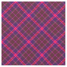 90s格子状パタ鮮やかーン抽象芸術ピグランジンク ファブリック