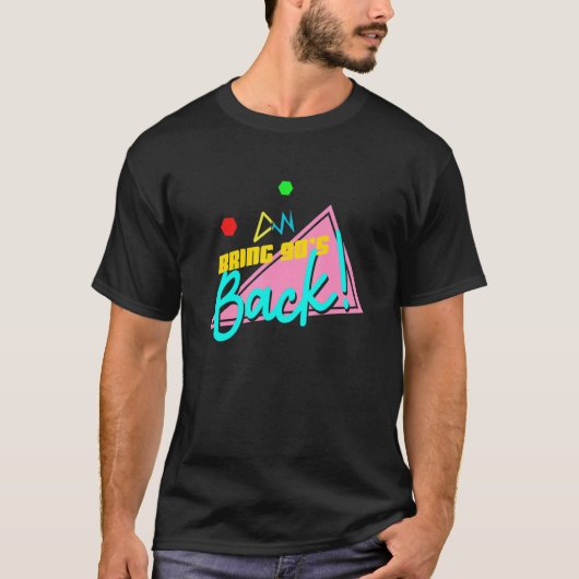 90s背面レトロ90のVaporwave Tシャツ (正面)