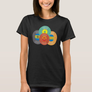 90s音楽1990sテーマパーティービニルレトロ90年代 tシャツ