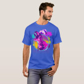 90s 80sレトロ恐竜の気流美学 tシャツ (正面フル)