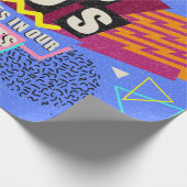 90s and 80s poster. We Love The 90's. Retro style ラッピングペーパー (角)