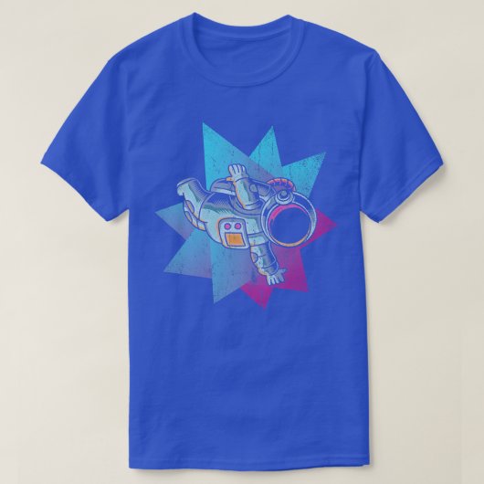 90s Art Aesthetics Outer Space Synthwave Vaporwave Tシャツ (デザイン正面)