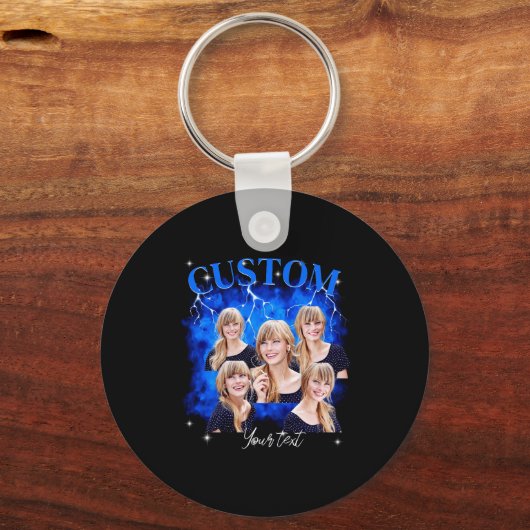 90s Bootleg Rap Tee Photo  キーホルダー (正面)