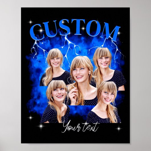 90s Bootleg Rap Tee Photo  ポスター (正面)