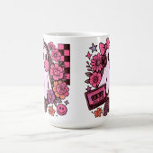 90s Bubblegum Aesthetic Retro Ghost Girl Halloween コーヒーマグカップ (中央)