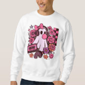 90s Bubblegum Aesthetic Retro Ghost Girl Halloween スウェットシャツ (正面)