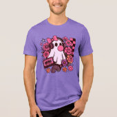 90s Bubblegum Aesthetic Retro Ghost Girl Halloween トライブレンドＴシャツ (正面)