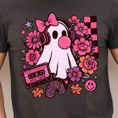 90s Bubblegum Aesthetic Retro Ghost Girl Halloween トライブレンドＴシャツ
