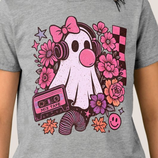 90s Bubblegum Aesthetic Retro Ghost Girl Halloween トライブレンドＴシャツ