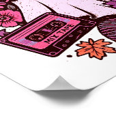 90s Bubblegum Aesthetic Retro Ghost Girl Halloween ポスター (角)