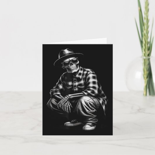 90s Cholo Chicano Homie Cool Mexican Gangster Skel カード (正面)