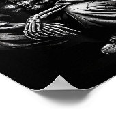 90s Cholo Chicano Homie Cool Mexican Gangster Skel ポスター (角)