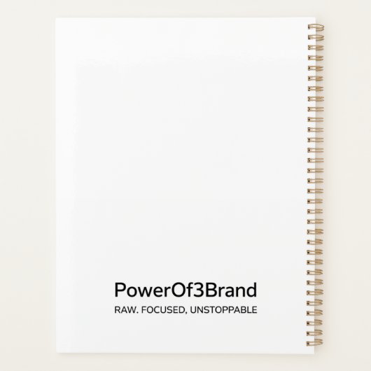 90s Comic Style Goal Setter Monthly Planner プランナー手帳 (裏面)