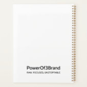 90s Comic Style Goal Setter Notebook プランナー手帳 (裏面)