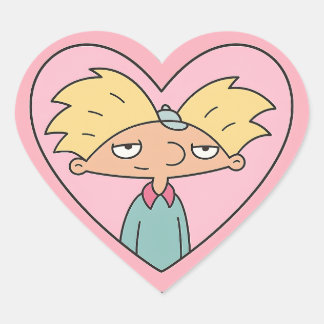 90s Crush Heart Locket — Cute Retro Boy Sticker ハートシール