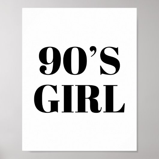 90's Girl ポスター (正面)
