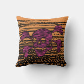 90s Goth Rockabilly Skull and Crossbones Punk Joll クッション (裏面)