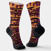 90s Goth Rockabilly Skull and Crossbones Punk Joll ソックス (傾斜あり)