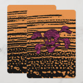 90s Goth Rockabilly Skull and Crossbones Punk Joll 招待状 (正面/裏面)