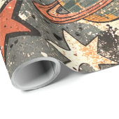 90s Happy Faces Sun Flowers Pattern ラッピングペーパー (ロールコーナー)