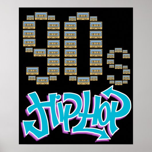 90s Hip Hop Gifts Classic Hip Hop ポスター (正面)