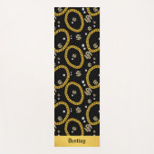  90's Hip Hop Rap Music Gold Cuban Link Chain ヨガマット (正面)