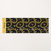  90's Hip Hop Rap Music Gold Cuban Link Chain ヨガマット (正面(横))